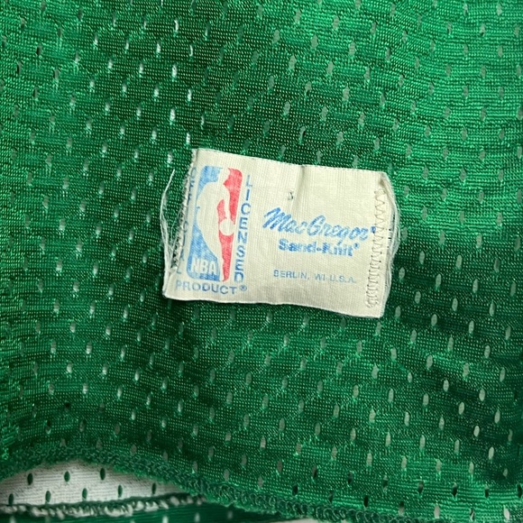 Vintage 80’s Sand Knit NBA Boston Celtics Basketball Jersey #33 Size XL - Picture 5 of 7